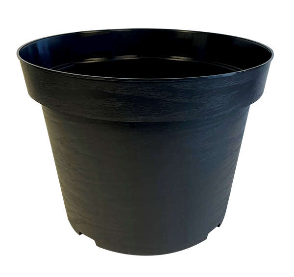 3.00 Gallon New American Round Planter Black - 25 per case