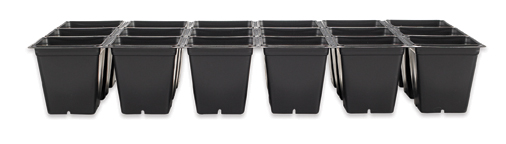 SOP T 18 Sheet Pots Black - 100 per case