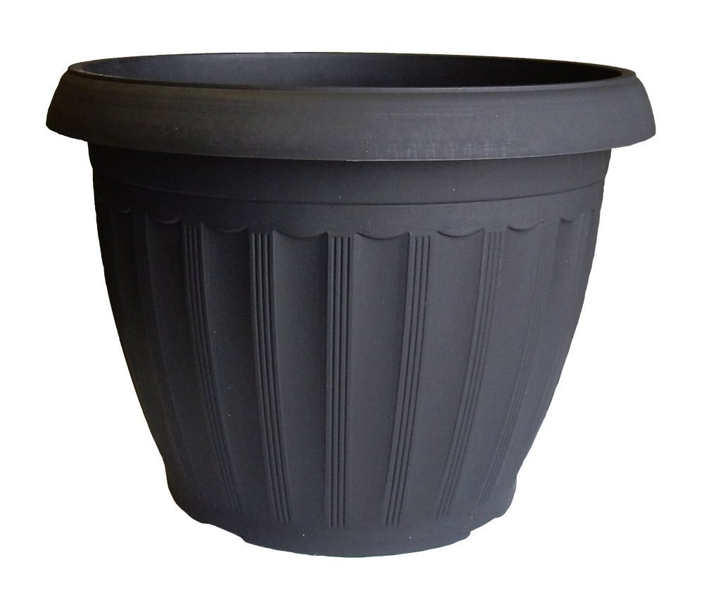 19.5 Inch Cascade Urn Black - 8 per case