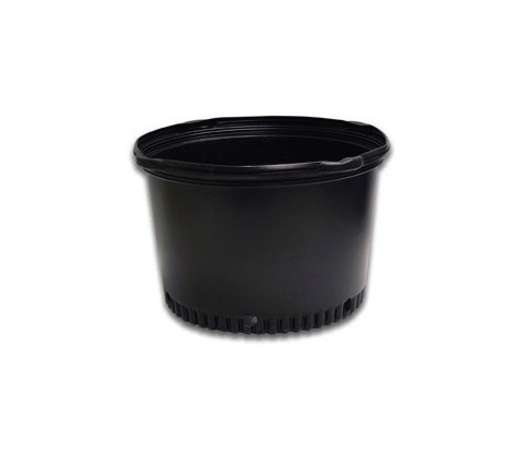 10 Gallon Whiteridge Squat Nursery Pot Black - 15 per sleeve