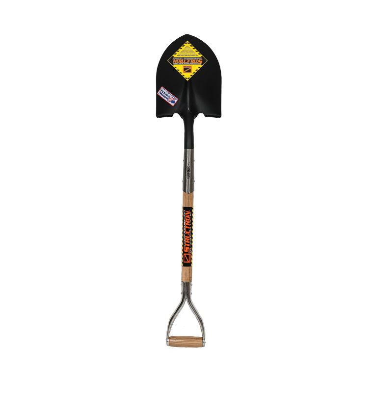 D Handle Shovel Round Point 30" Wood Handle - 6 per case