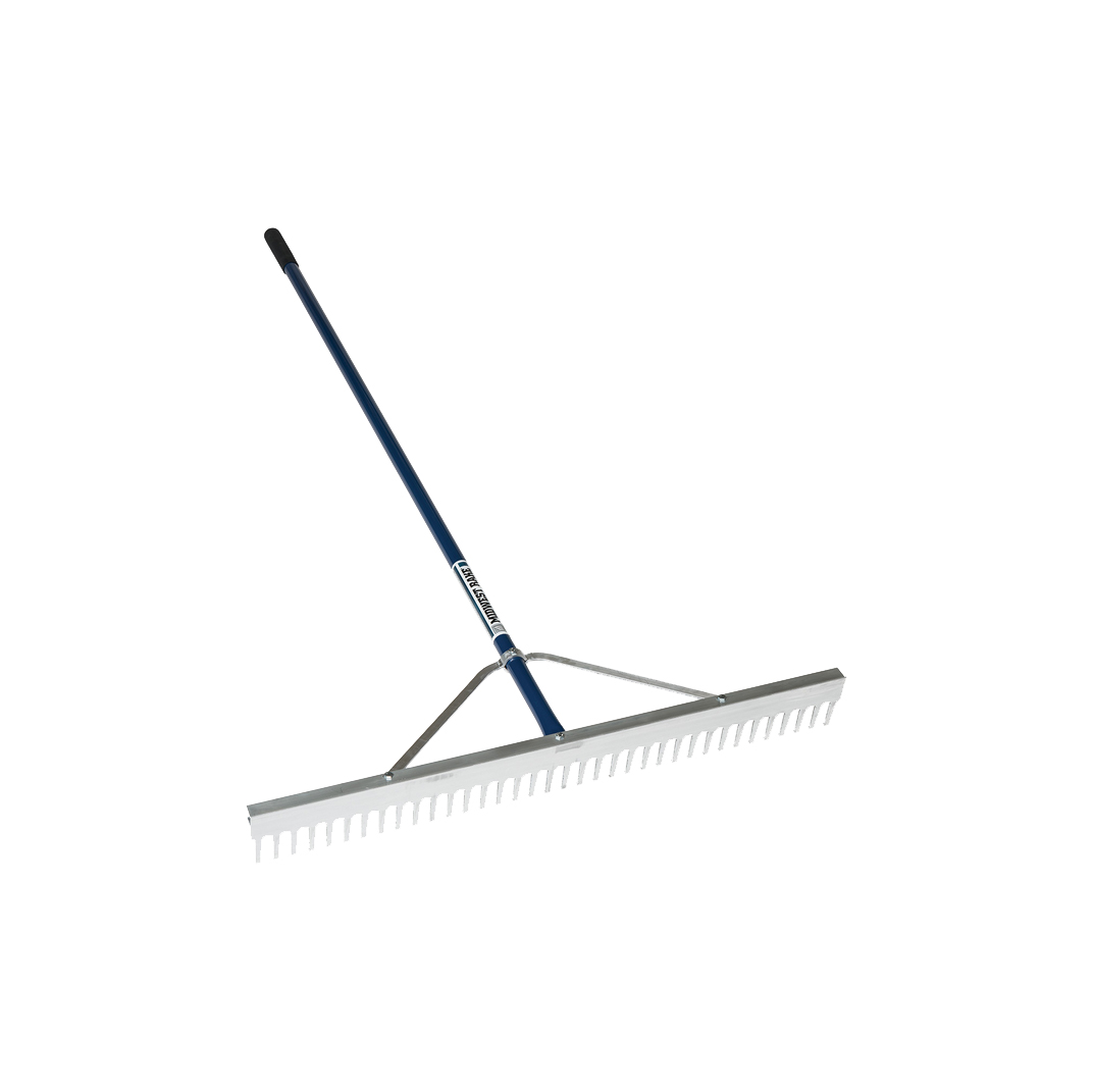 Landscape Rake 36" with 66" Blue Aluminum Handle