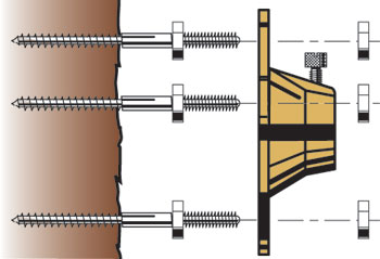 Tree Mount Hardware Kit with 3 Screws - 12 per case